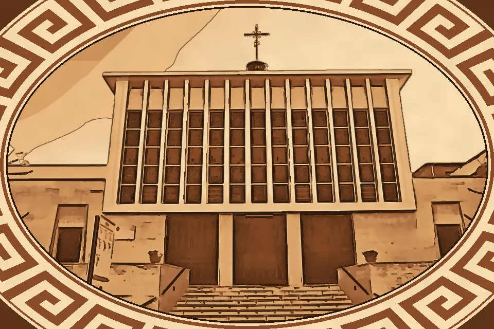 Exterior of Santa Maria della Candelora Church in Reggio Calabria, showcasing its historic façade and enduring spiritual presence.