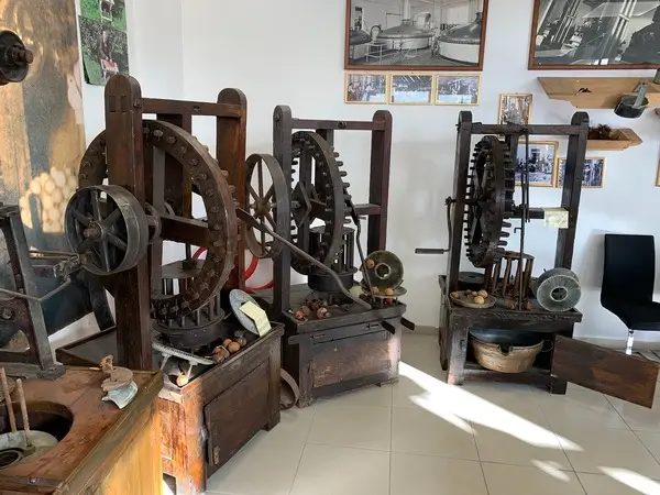 ndustrial and historical bergamot extraction machines on display at the National Museum of Bergamot in Reggio Calabria, Italy.